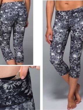 Lululemon Wunder Under Flowabunga leggings size 6
